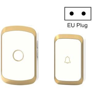 CACZI A20 Smart Home Draadloze Deurbel Digitale Muziek Afstandsbediening Waterdichte Deurbel  Stijl: EU-plug (Golden)