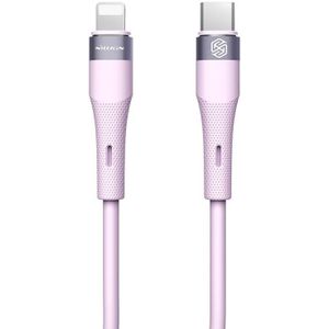 Nillkin 2.4A USB-C/Type-C naar 8-pins siliconen datakabel  lengte: 1 2 m