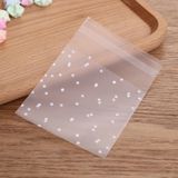 100 PCS plastic transparante cellofaan zakken polka dot Candy cookie Gift Bag met DIY zelfklevende Pouch Celofan zakken voor partij  grootte: 10x15cm (transparant)