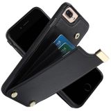 Voor iPhone 8 Plus / 7 Plus metalen gesp kaartsleuven telefoonhoesje