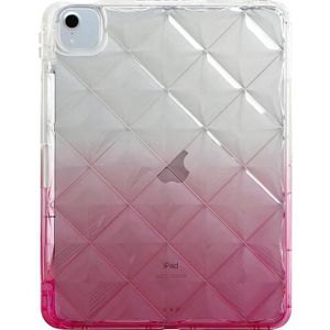 Voor iPad mini 6 Gradient Diamond Plaid TPU Tablet Hoes(Gradient Pink)