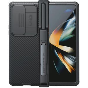 Voor Samsung Galaxy Z Fold4 5G NILLKIN Black Mirror Pro-serie Camshield PC-telefoonhoes met pensleuf  setversie