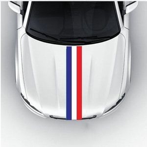 Vlag gestreepte auto kap vinyl sticker lichaam decal (Frankrijk)