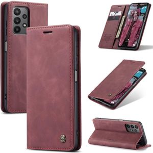 For Samsung Galaxy A23 CaseMe 013 Multifunctional Horizontal Flip Leather Phone Case(Wine Red)