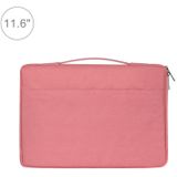 11.6 inch Fashion Casual Polyester + Nylon Laptop Handbag Briefcase Notebook Cover Case  For Macbook  Samsung  Lenovo  Xiaomi  Sony  DELL  CHUWI  ASUS  HP(Pink)