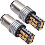 2 stk 1157/Ba15d 3W 15 SMD-3528-LEDs auto beurt licht  DC 12V(Yellow Light)