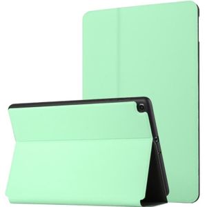Voor Samsung Galaxy Tab A 8.0 2019 SM-T290 / SM-T295 / SM-T297 Dual-vouwen Horizontale Flip Tablet Leren Case met Houder & Sleep / Wake-up Functie (Mint Green)