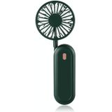 LN2 hangende nek kleine ventilator buiten opvouwbare USB lazy handheld fan (groen)