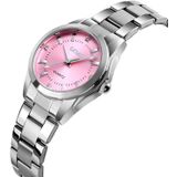 SKmei 1620 Delicate Strass Creative Casual Waterproof Quartz Vrouwen horloge stalen band horloge (roze)