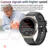 G08 1 3 inch TFT-scherm Smart Watch  ondersteuning van Medical-grade ECG-meting/vrouwelijke menstruatie Herinnering  stijl: Coffee lederen band