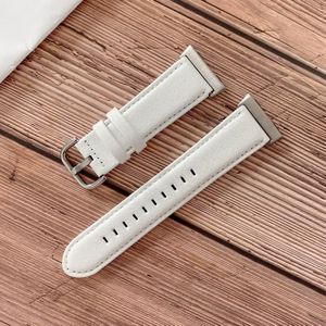 Voor OPPO Watch 46mm Shell Texture Replacement Strap Watchband (Wit)