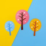 30 zakken Forest Tree Cake Insert Card Vlag Insert Baking Decoration Birthday Cake Card Insert Cake Decoration (CP-492)