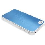 iPhone 4 & 4S Aluminium back cover Hoesje (blauw)
