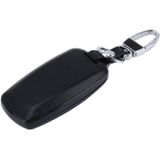 Auto Auto PU Leder Luminous Effect Key Ring Protection Cover voor BMW Series5/Series7(Zwart)