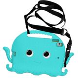 Octopus Eva Shockproof Tablet Case met schermfilm en schouderriem voor iPad 9.7 2018/2017 / Air 2 / Air / Pro 9.7 (Glacier Green)