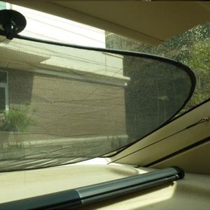Auto venster opvouwbare schaduw voor rug blokkeert UV stralen met zuignappen