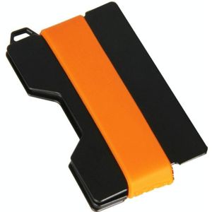 Aluminiumlegering RFID-kaarthouder Anti-diefstal EDC Portemonnee Munt Opbergdoos Sleutelkaarthouder  Kleur: Oranje