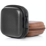 Retro lederen USB-datakabel opbergtas Oortelefoon Headset Case Pouch Box