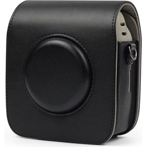 Full Body camera PU lederen draagtas met riem voor Fujifilm Instax Square SQ20 (zwart)