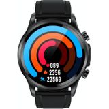 E400 1.39 inch HD rond scherm lederen band Smart Watch ondersteunt ECG-bewaking / niet-invasieve bloedsuikerspiegel