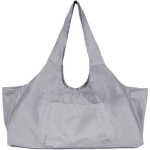 Canvas Breathable Yoga Bag Duffel Bag Fitness Clothing Travel Bag(Gray)