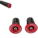 8 PCS MEROCA Mountain Bike Uitbreiding Lock Bar Plug Road Bike Fiets bar plug end cover  kleur: rood