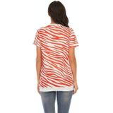 Zwangerschap Gedrukt Ronde hals T-shirt Korte Mouw Top (Kleur: Rood Maat: XXL)