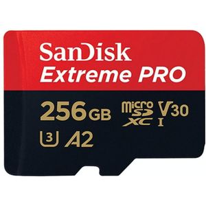 SanDisk U3 High-Speed Micro SD Card TF Card Geheugenkaart voor GoPro Sports Camera  Drone  Monitoring 256GB (A2)  Kleur: Zwarte Kaart