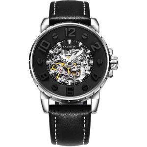 OCHSTIN 62004A Master Series holle mechanische herenhorloge (zilver-zwart)