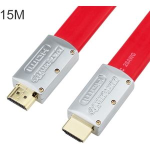 ULT-Unite 4k Ultra HD vergulde HDMI naar HDMI platte kabel  kabellengte: 15m