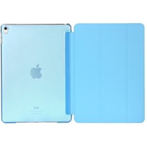 Pure kleur samenvoegen horizontale Flip lederen case voor iPad Pro 10 5 inch/iPad Air (2019)  met houder (blauw)