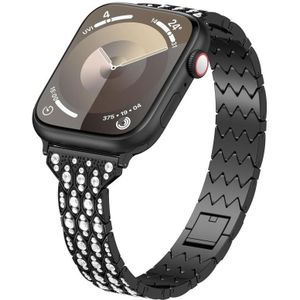 Voor Apple Watch SE 2023 44 mm Devil Eye diamanten armband metalen horlogeband