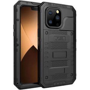 For iPhone 14 Pro Shockproof Waterproof Dustproof Metal + Silicone Phone Case(Black)