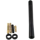 5 PCS aluminium legering Carbon Solderen Antenne Auto Decoratie Mooie Antenne Auto Dak Antenne Modificatie (Zwart)