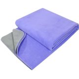 Yoga Blanket Meditation Auxiliary Blanket Yoga Supplies(Purple/Light Gray)