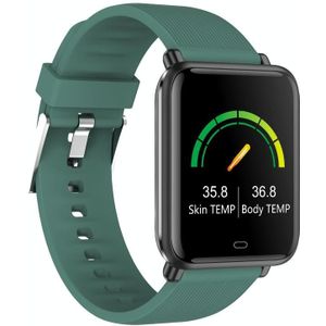Q9T 1 3 inch TFT Touch Screen Dual-mode Bluetooth Smart Watch  Ondersteuning Lichaamstemperatuur Detectie / Bloed zuurstof monitor / bloeddrukmeter (Groen)