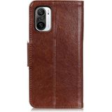 Voor Xiaomi Poco F3 Nappa Textuur Horizontale Flip Lederen Hoesje met Houder & Kaart Slots & Portemonnee (Bruin)