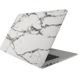 MacBook Air 11.6 inch Marmer patroon bescherm Sticker voor Cover (wit donkergrijs)