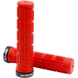 Meroca Mountain Bike Antislip Schokdemper Riding Grip Cover  Style: One Side Lock Me38 Red