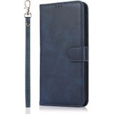 For Samsung Galaxy Note20 Ultra Calf Texture 2 in 1 Detachable Magnetic Back Cover Horizontal Flip Leather Case with Holder & Card Slots & Wallet & Photo Frame(Blue)