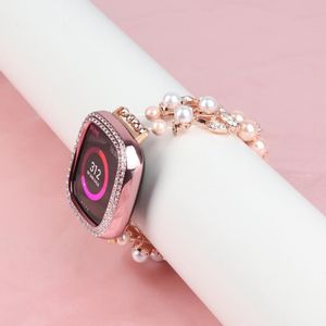 Voor Fitbit Versa 3 / Sense Pearl armband horlogeband