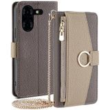 Voor Tecno Pova 5 Pro Crossbody Litchi textuur lederen telefoonhoes