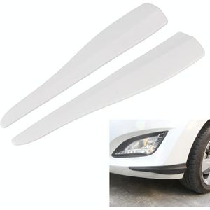 1 paar auto effen kleur siliconen bumperstrip  stijl: lang