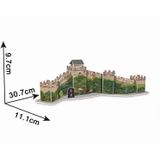 3 PCS 3D Puzzel Mini World Building Model Kinderen assembleren intellectuele speelgoed (De Grote Muur)
