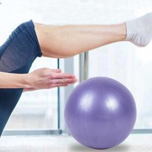 3 stuks Mini Yoga Pilates bal explosieveilige PVC bal evenwichtig gymnastische oefening fitnesstraining met stro  Diameter: 25cm(Purple)