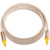 EMK verguld 2m OD4.0mm metalen hoofd gevlochten lijn Toslink mannelijk naar mannelijke digitale optische Audio Cable(Gold)