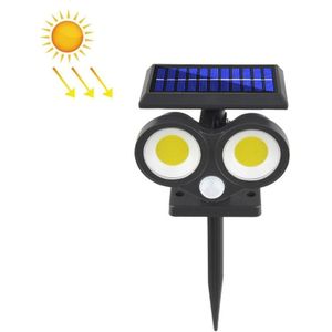 TG-TY092 Solar Double Head Sensing Muur Light binnenplaats Lawn Light buitenverlichting Landschap Lamp  Spec: 56 COB