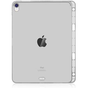 Zeer transparante TPU zachte beschermende case voor iPad Pro 11 inch (2018)  met pen slot (transparant)
