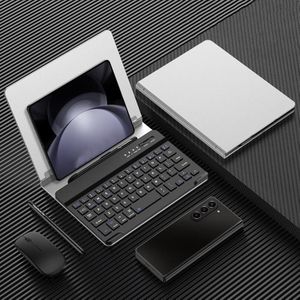 GKK metalen opvouwbare Bluetooth-toetsenbordhouder met pen + houder + toetsenbord + muis + pensleuven