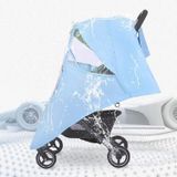 Universele regenjas voor kinderwagen waterdichte geurloze ventilatie regenhoes voor kinderwagens (blauw)